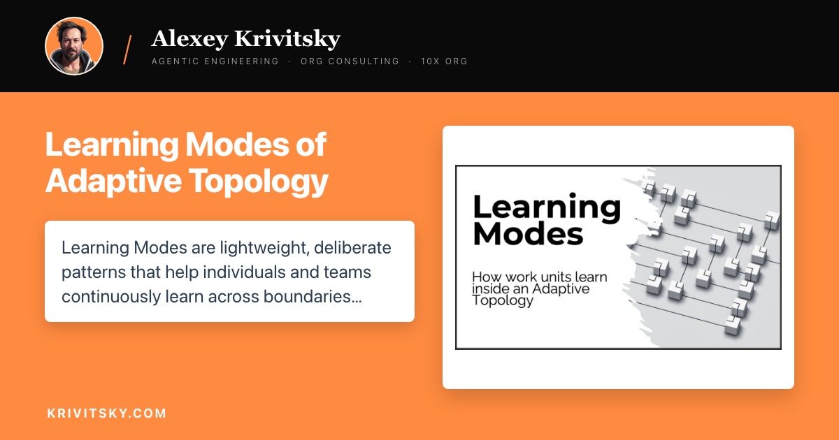 Learning Modes of Adaptive Topology