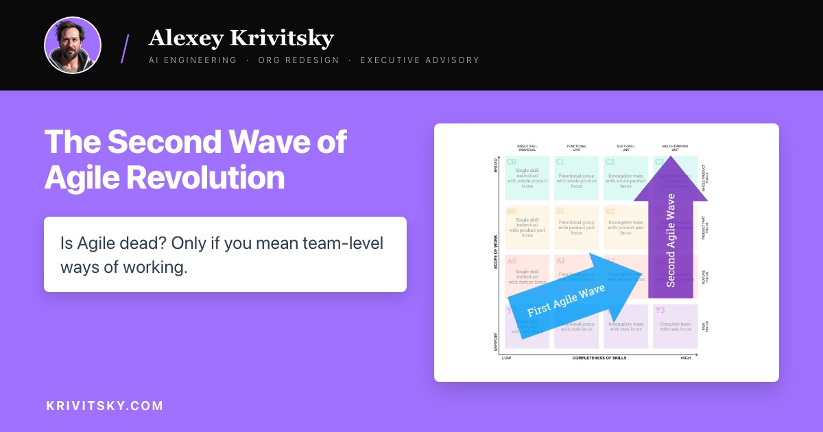 The Second Wave of Agile Revolution