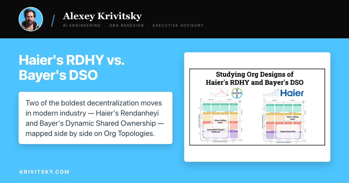 Haier's RDHY vs. Bayer's DSO