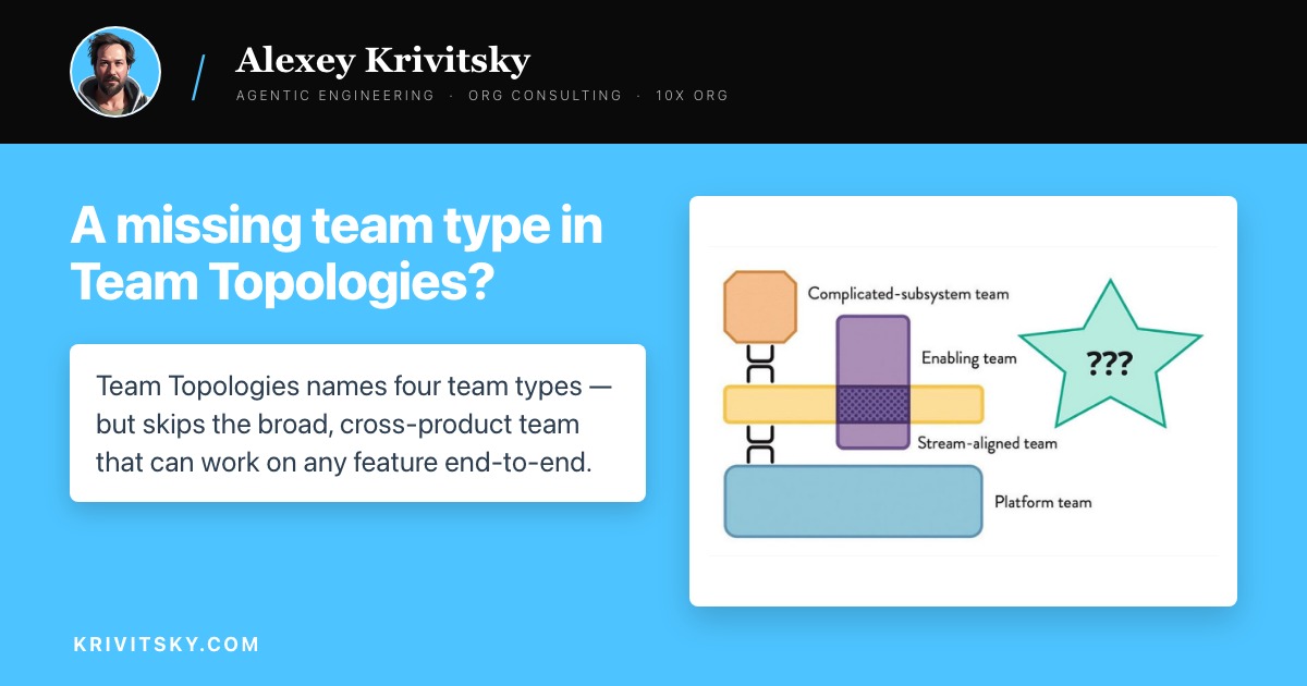 A missing team type in Team Topologies?